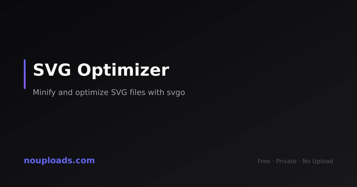 Minge Svg Optimize SVG Instantly — Free, No Upload | NoUploads